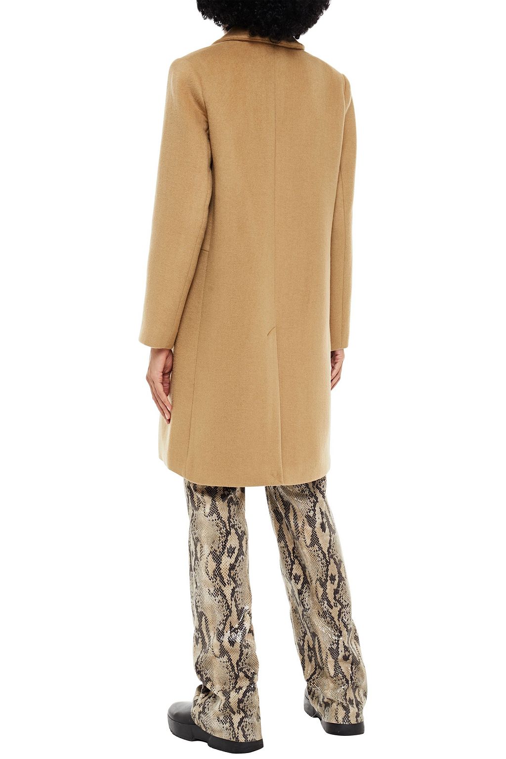 SAMSØE Φ SAMSØE Double-breasted wool-blend felt coat