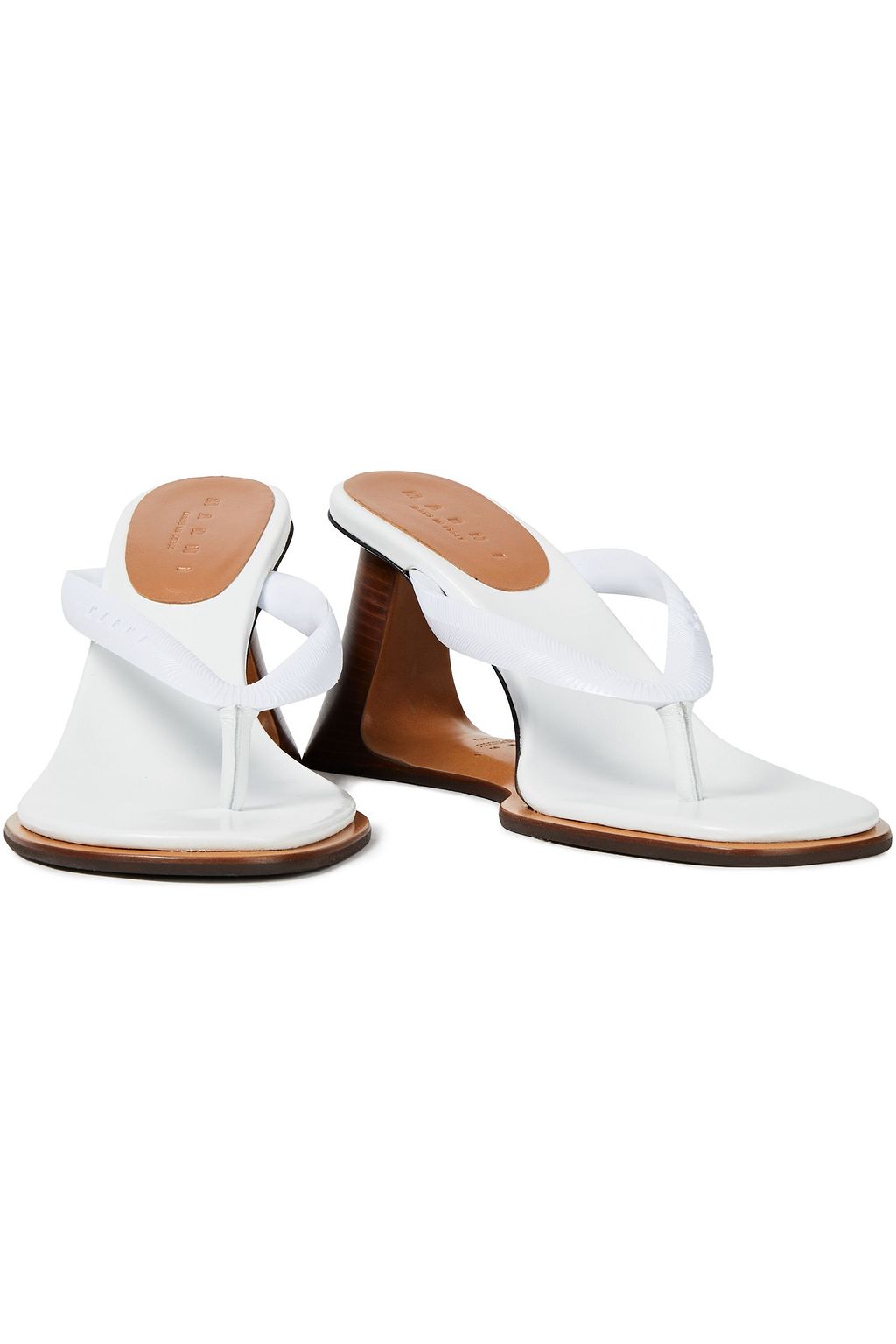 MARNI Leather and rubber sandals