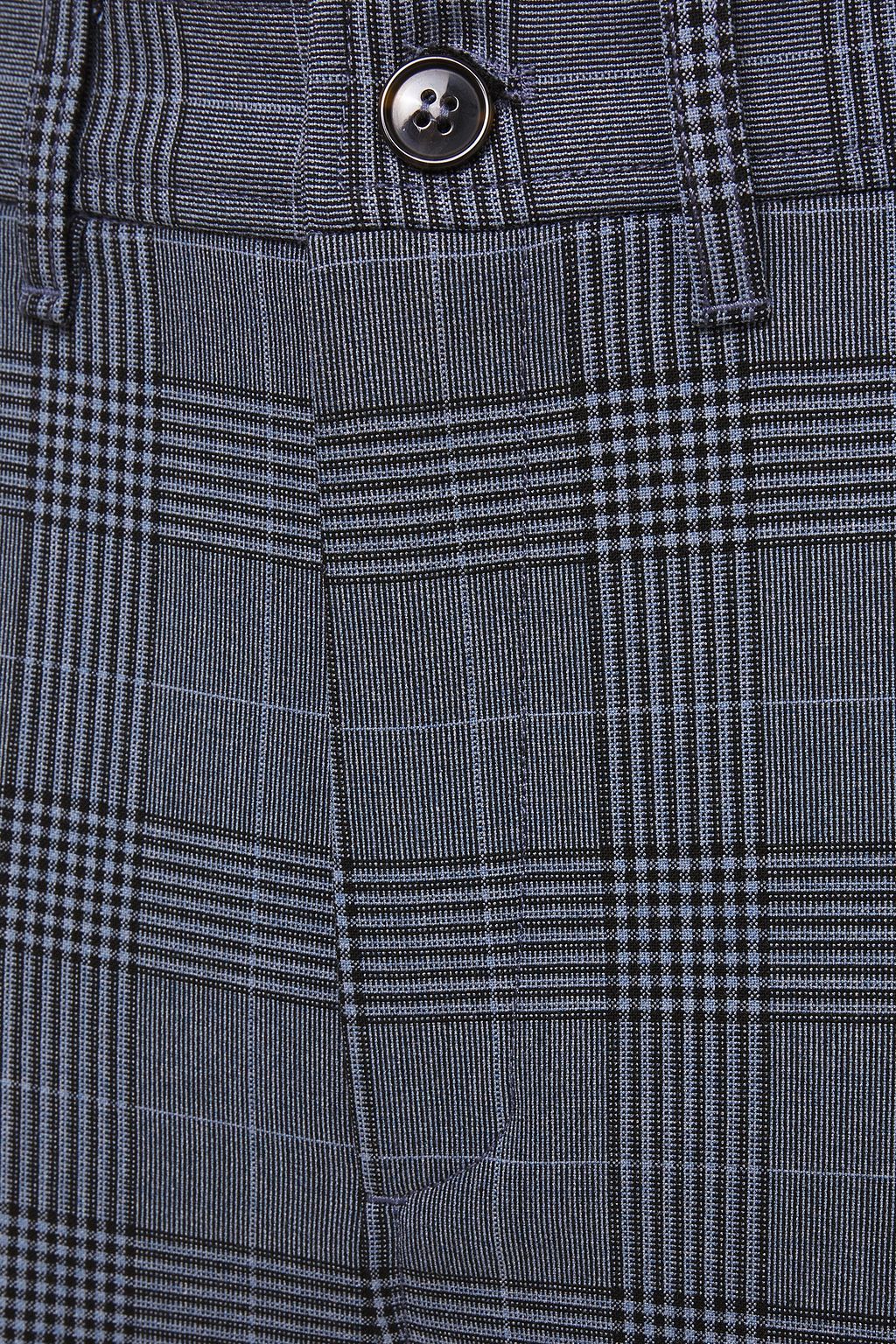 GANNI Checked jacquard straight-leg pants