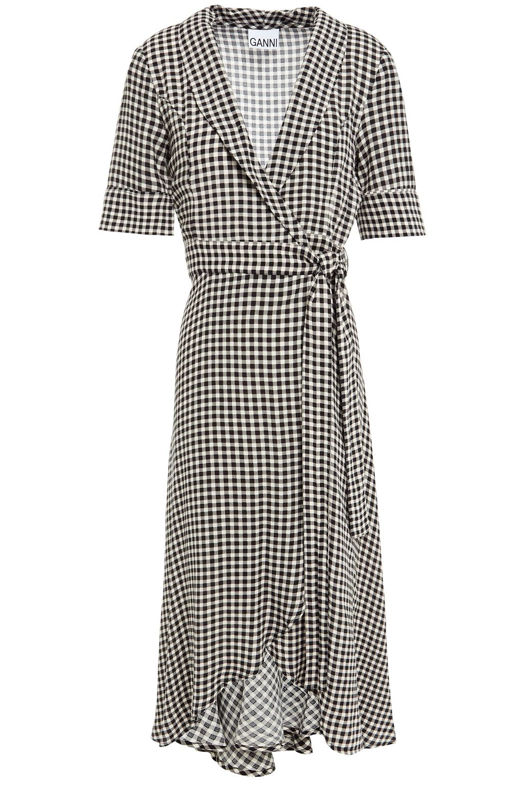 ganni roseburg wrap dress