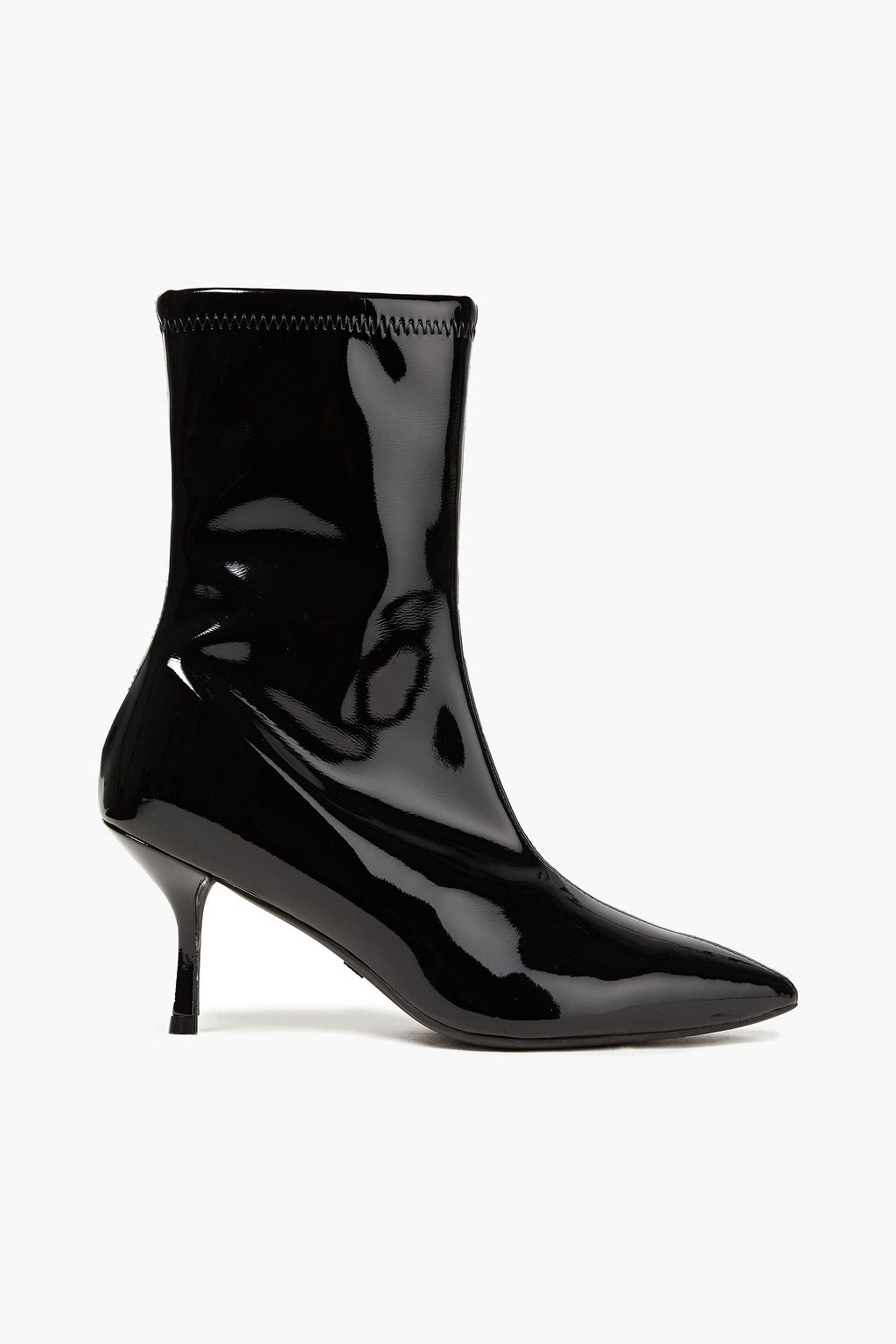 vinyl ankle boots