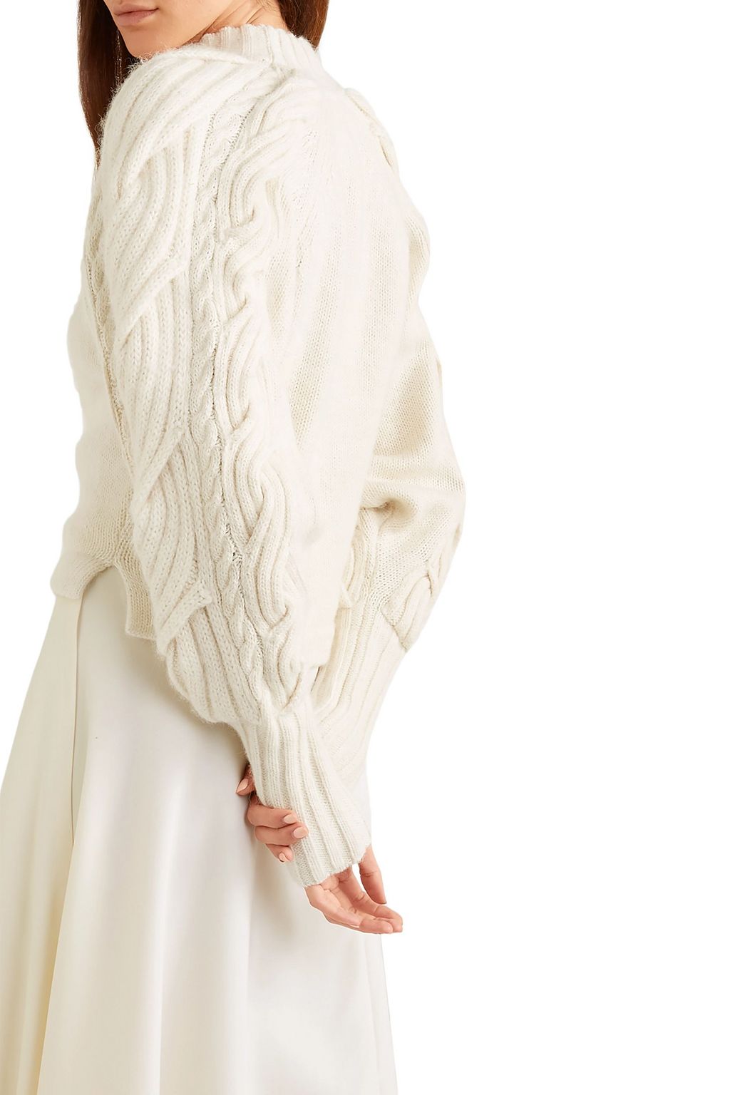BITE STUDIOS Cable-knit organic cotton-blend sweater