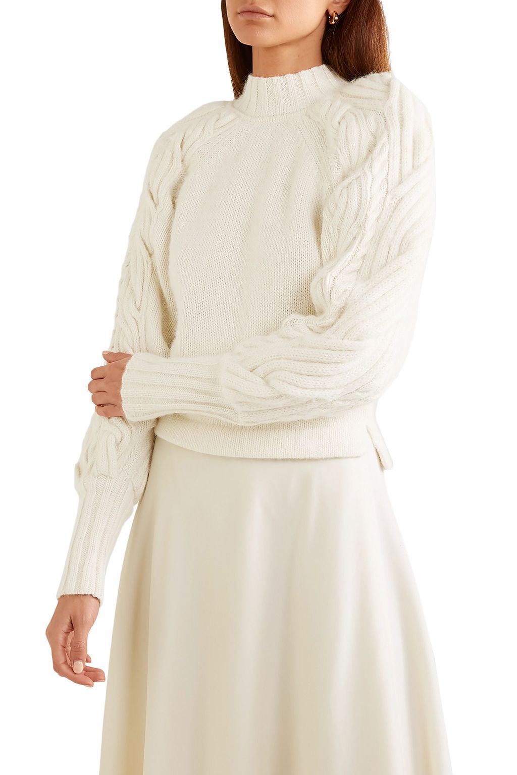 BITE STUDIOS Cable-knit organic cotton-blend sweater