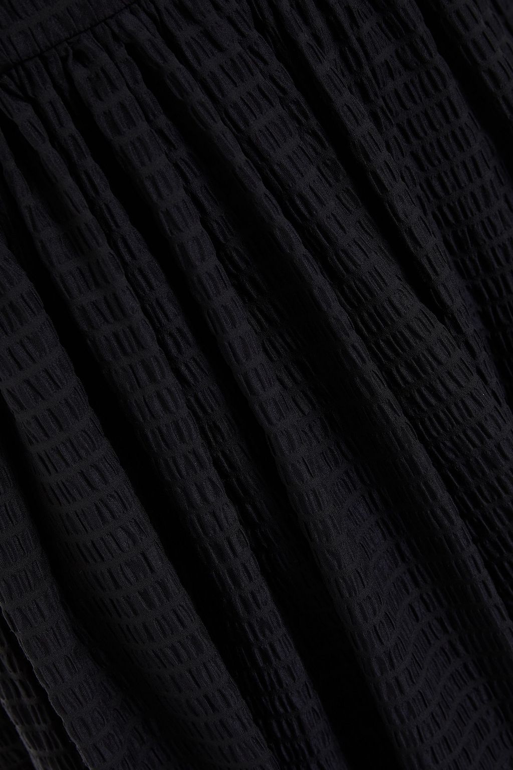 EMILIA WICKSTEAD June gathered organza-seersucker midi dress