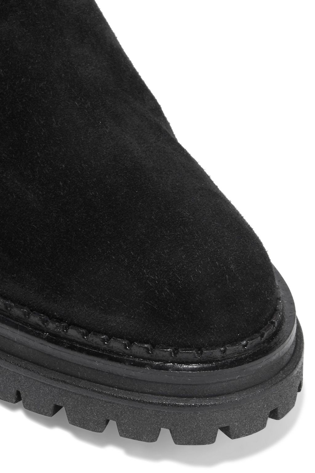 SERGIO ROSSI Motor suede ankle boots