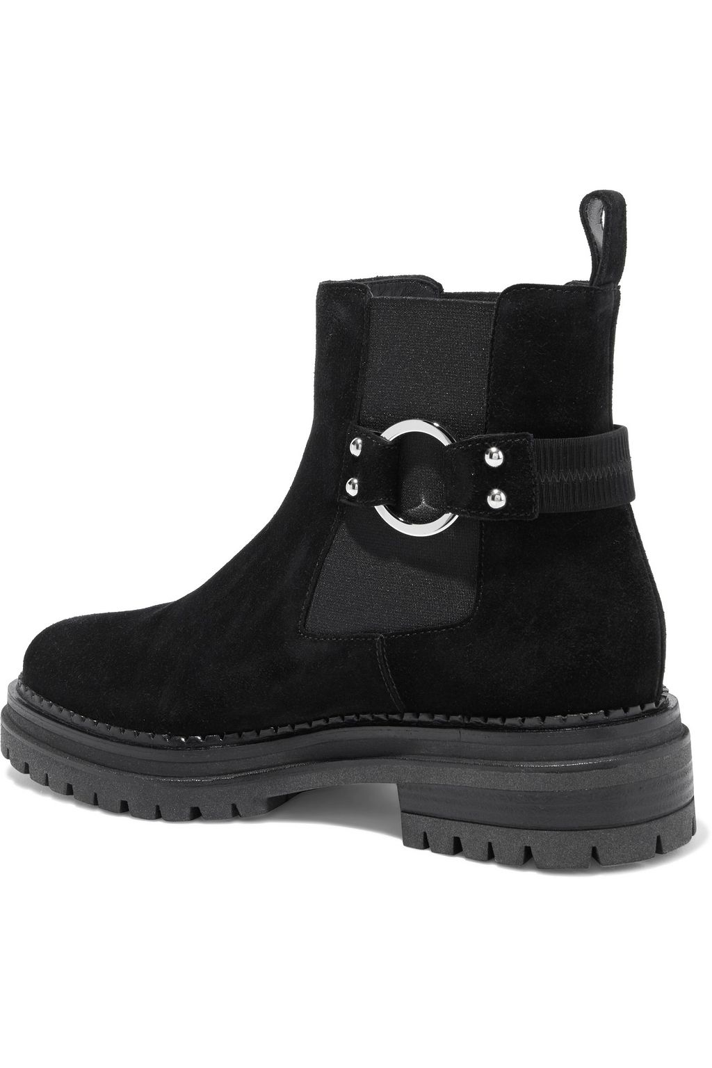SERGIO ROSSI Motor suede ankle boots