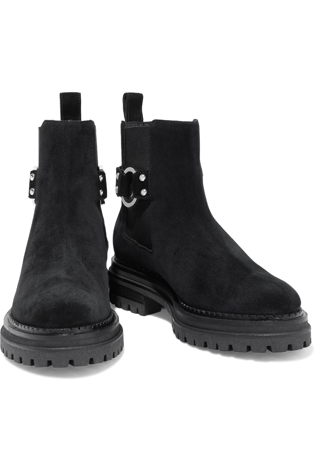 SERGIO ROSSI Motor suede ankle boots
