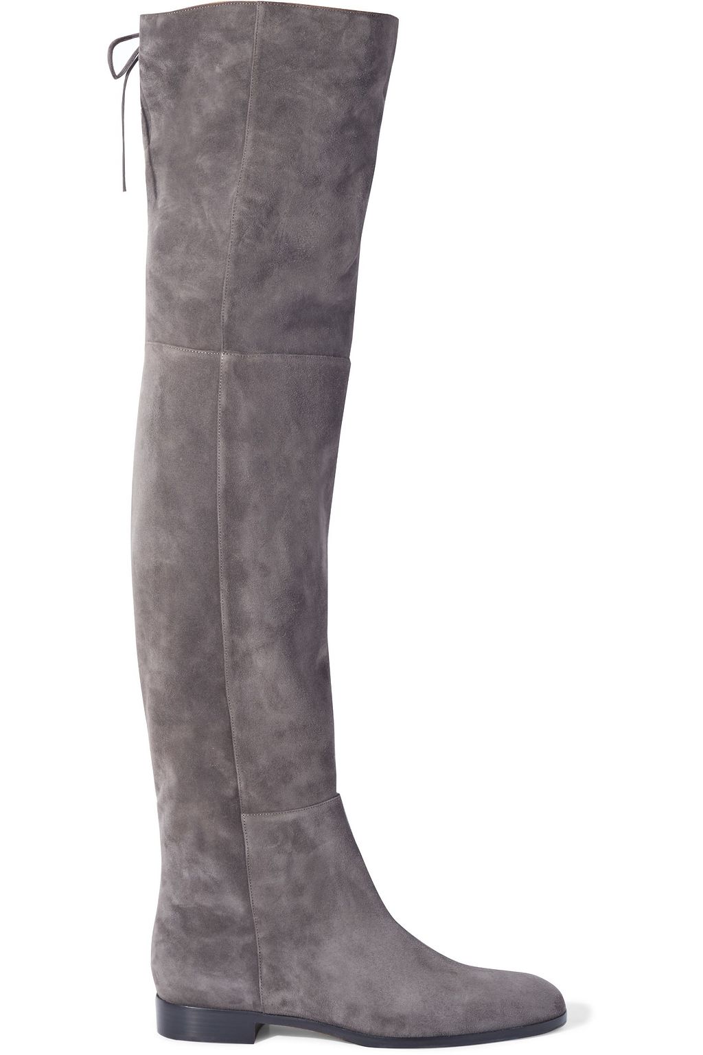 dark gray over the knee boots