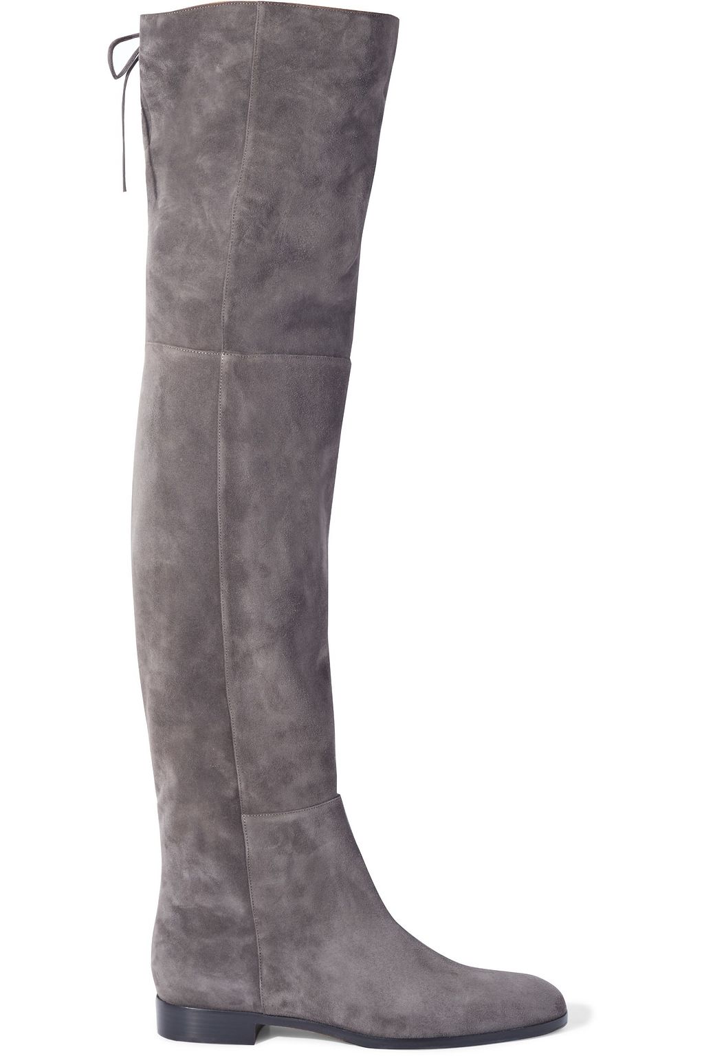 grey over the knee flat boots