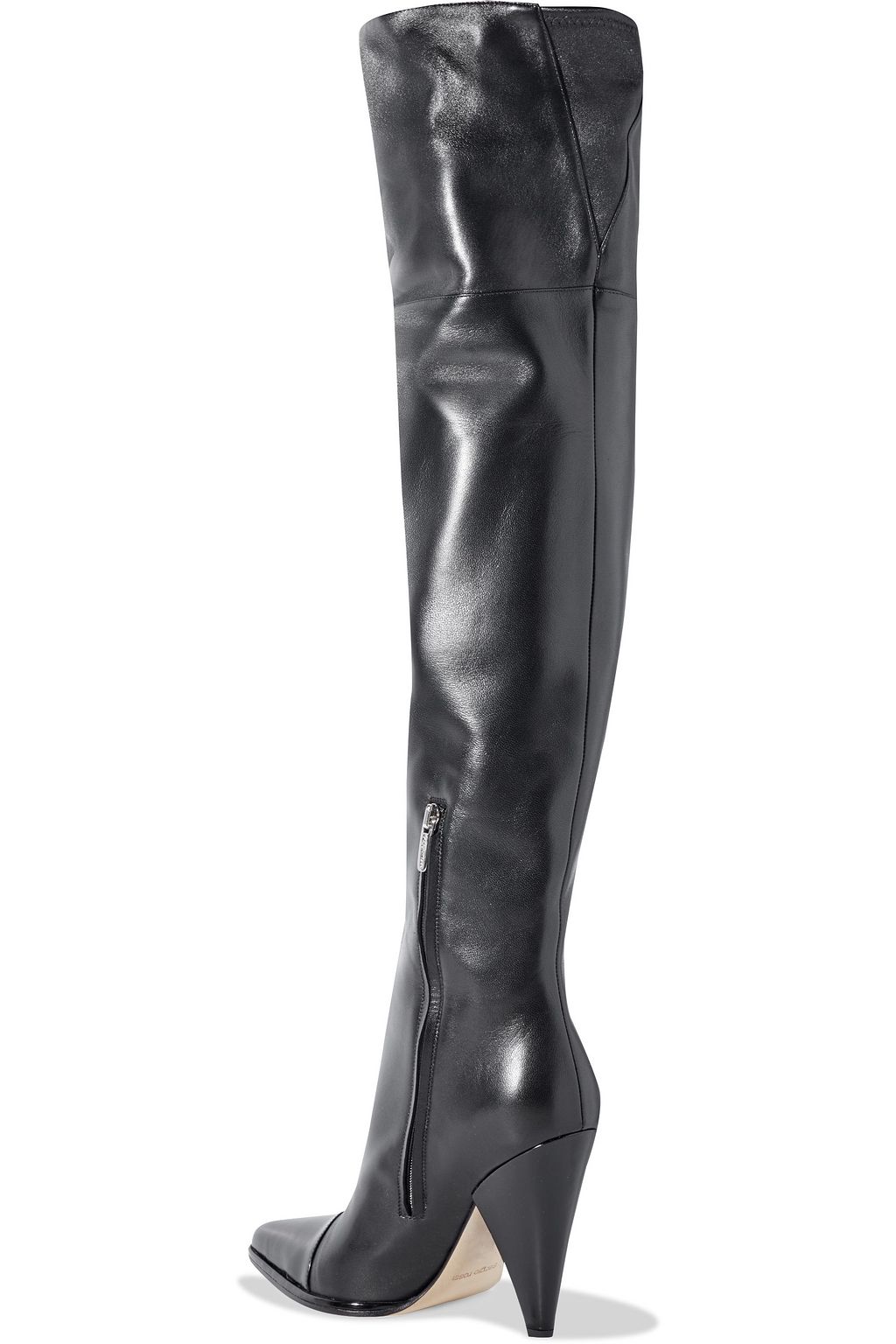 SERGIO ROSSI Leather over-the-knee boots