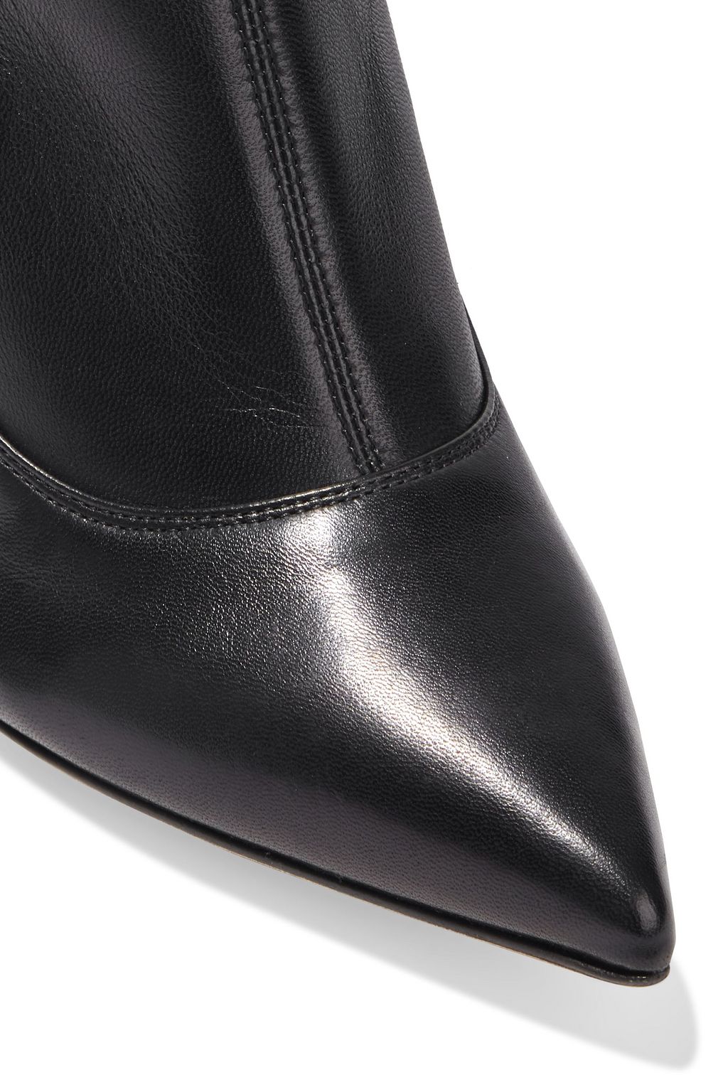 SERGIO ROSSI Godiva Steel stretch-leather over-the-knee boots