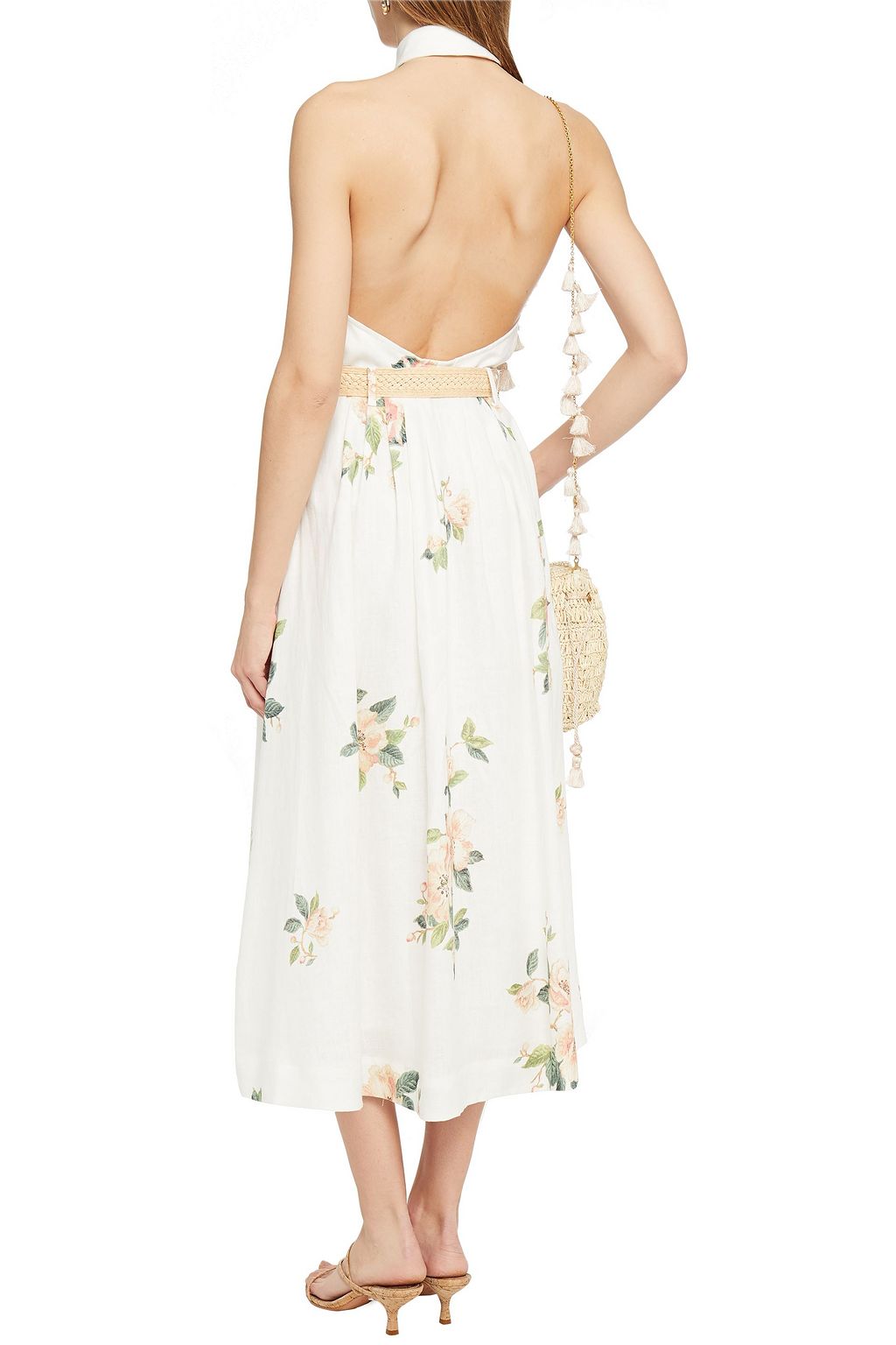 ZIMMERMANN Kirra linen halterneck midi dress THE