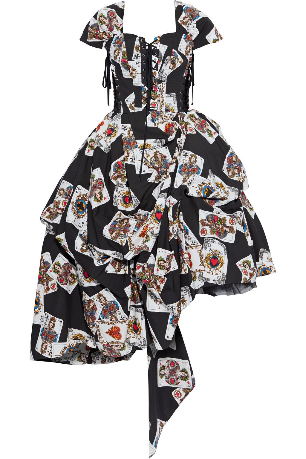 printed cotton gown