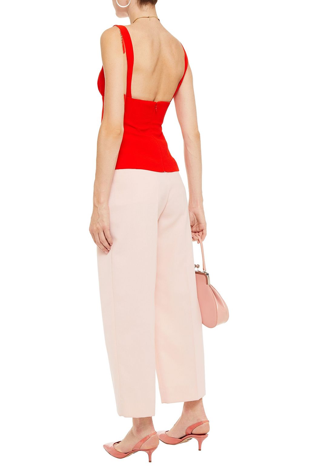 EMILIA WICKSTEAD Trixie textured-crepe top
