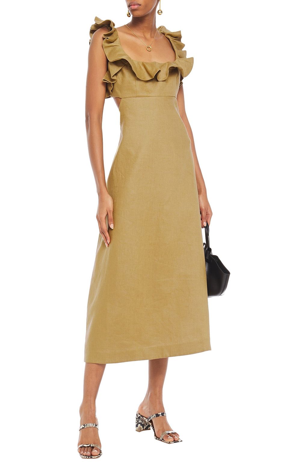 zimmermann open back dress