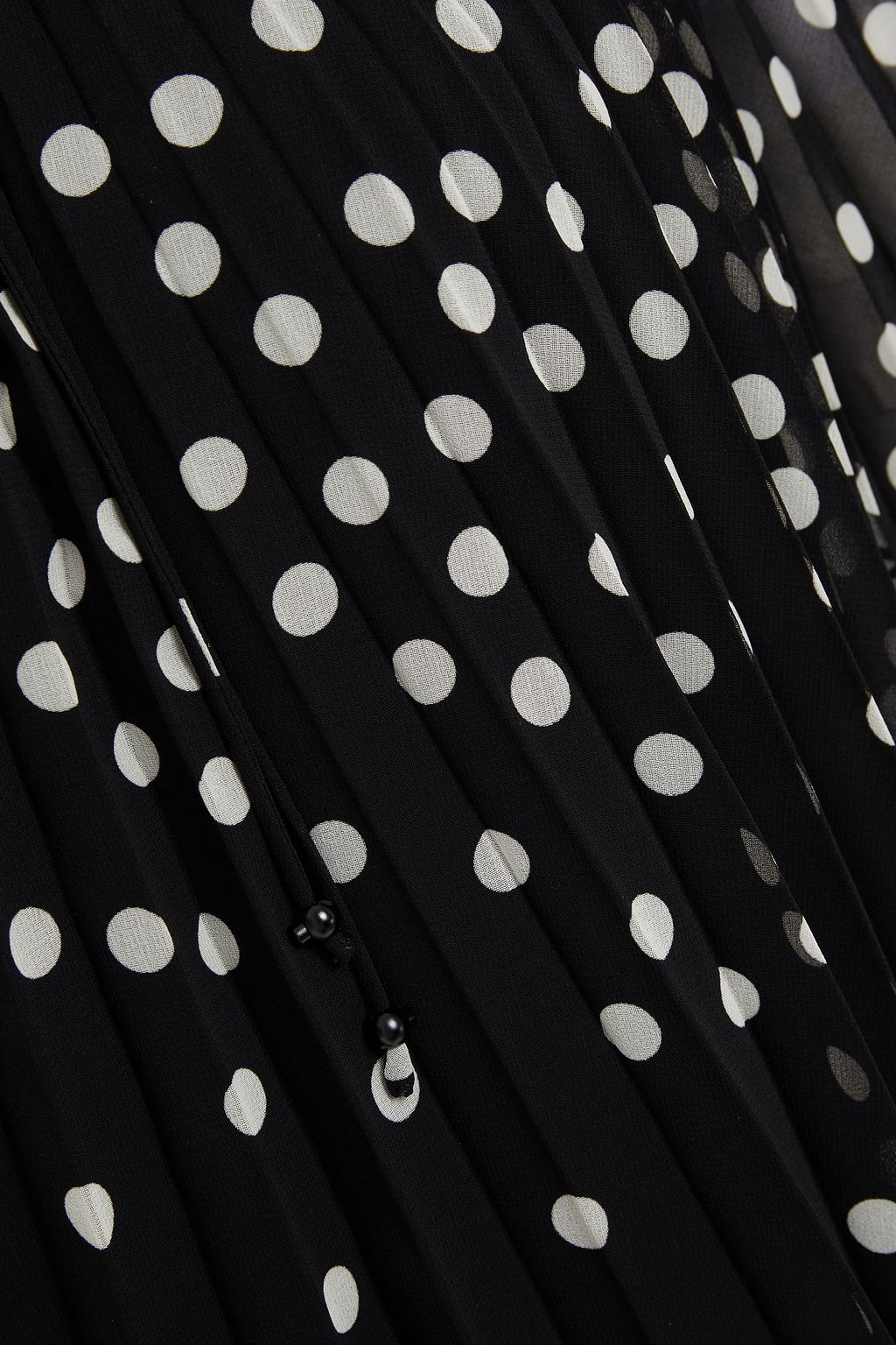 STELLA MCCARTNEY Pleated polka-dot georgette blouse