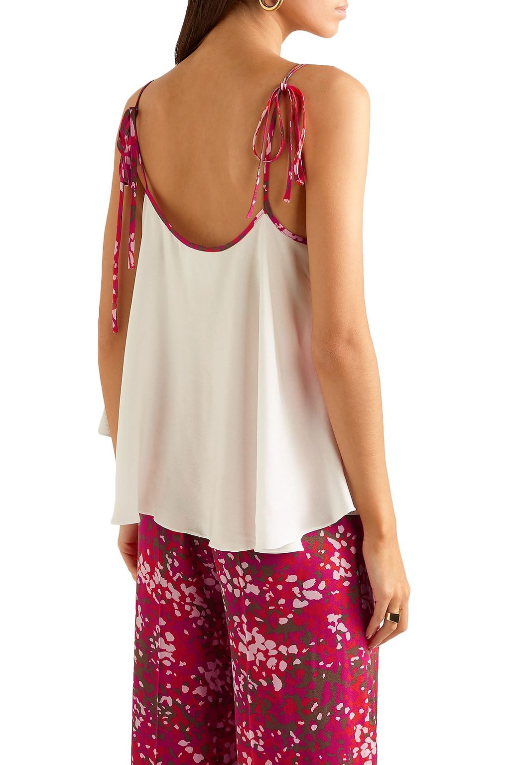 STELLA MCCARTNEY Piped crepe camisole