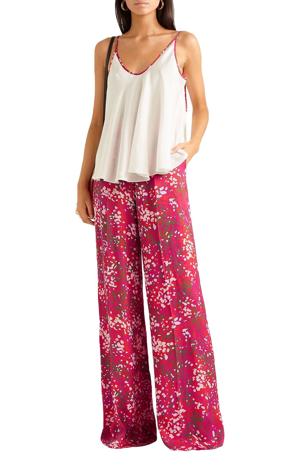 STELLA MCCARTNEY Piped crepe camisole