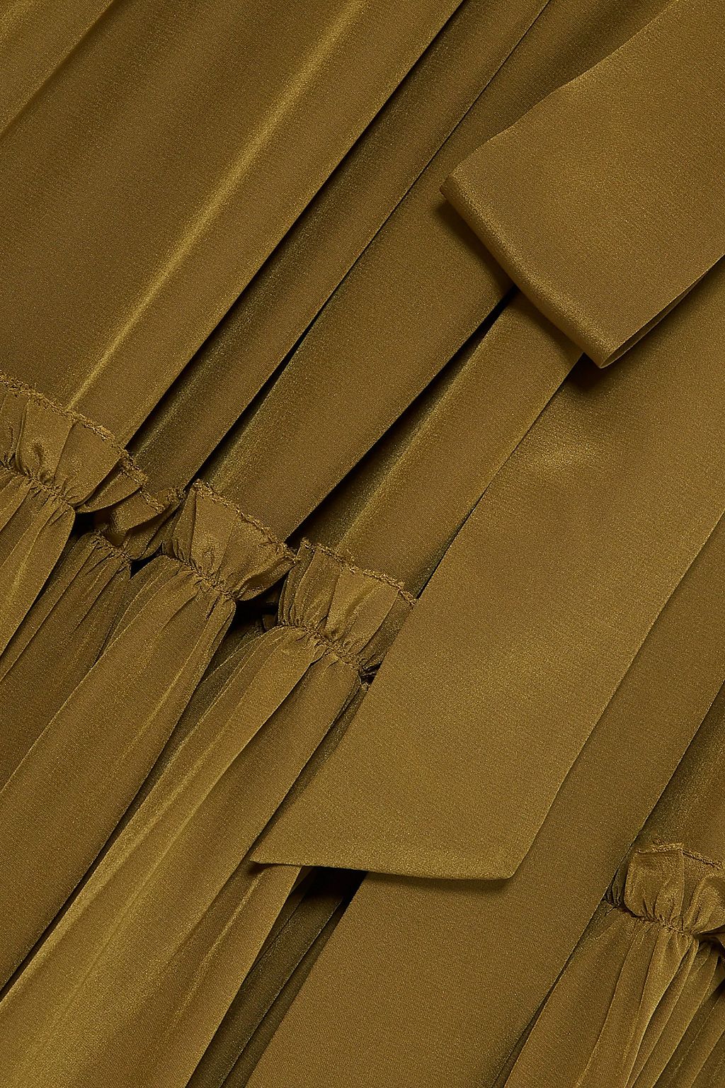 ZIMMERMANN Silk Swing gathered silk crepe de chine midi dress Sale up