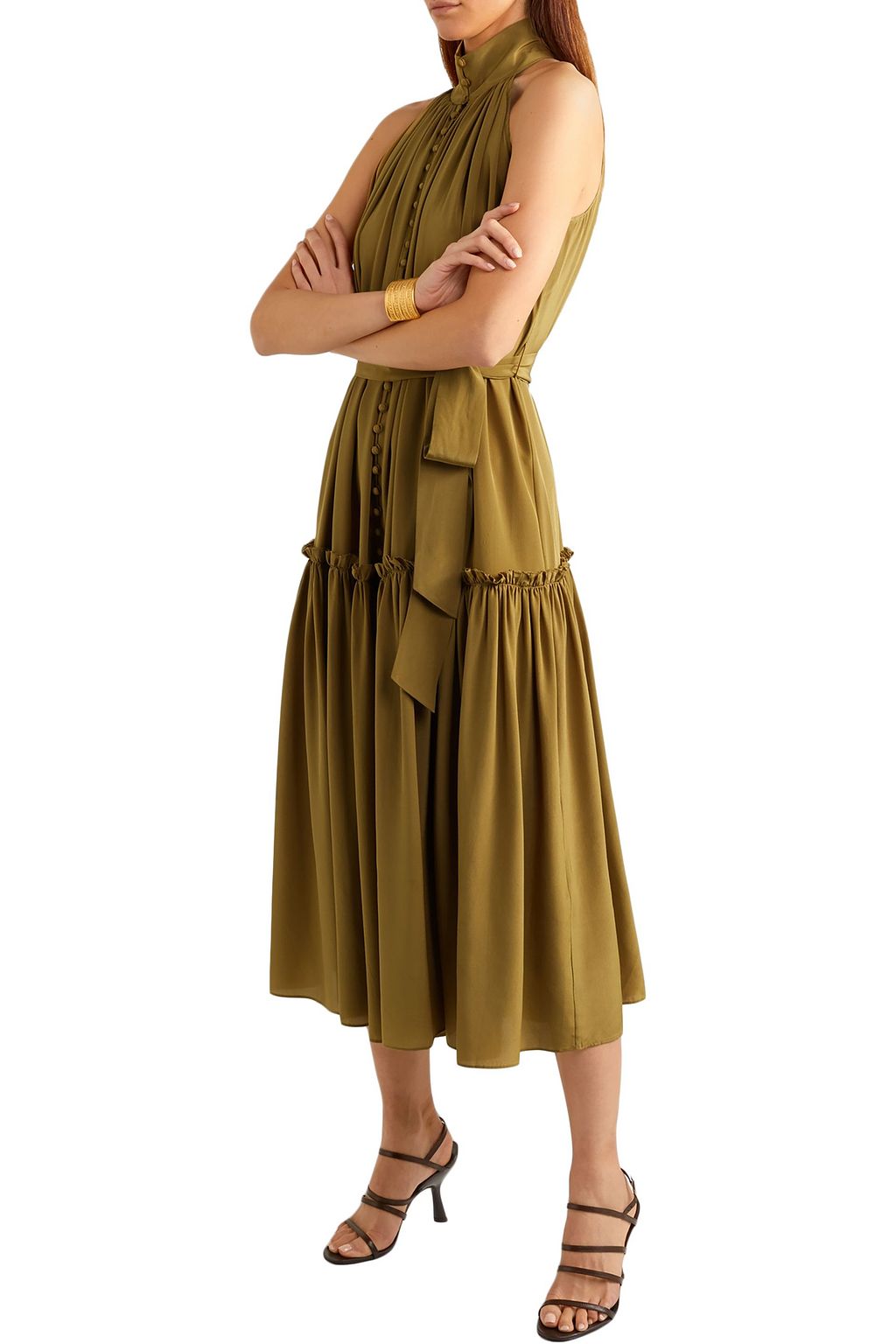 silk swing dress