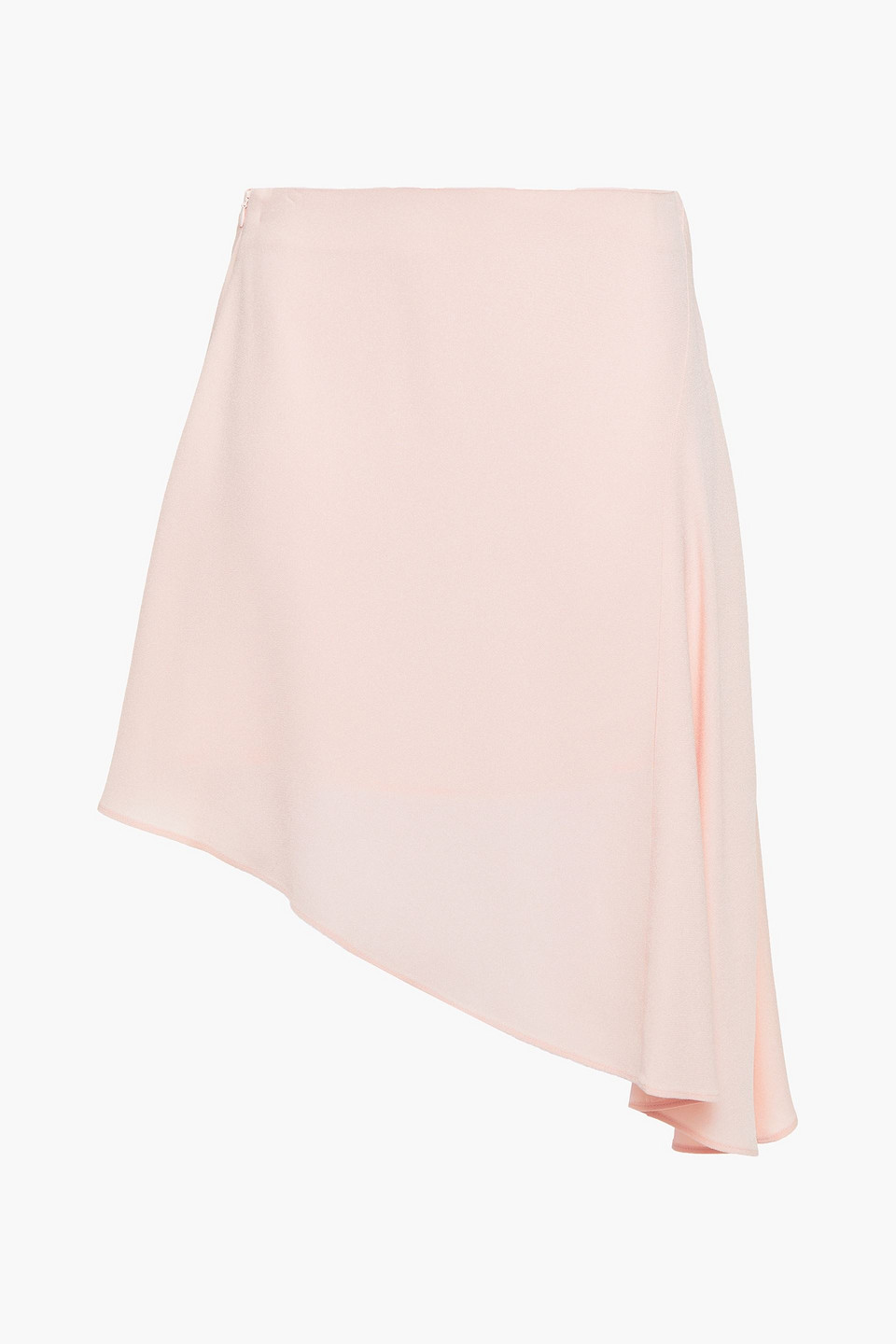 Vanessa Cocchiaro Asymmetric Satin-crepe Skirt In Pink