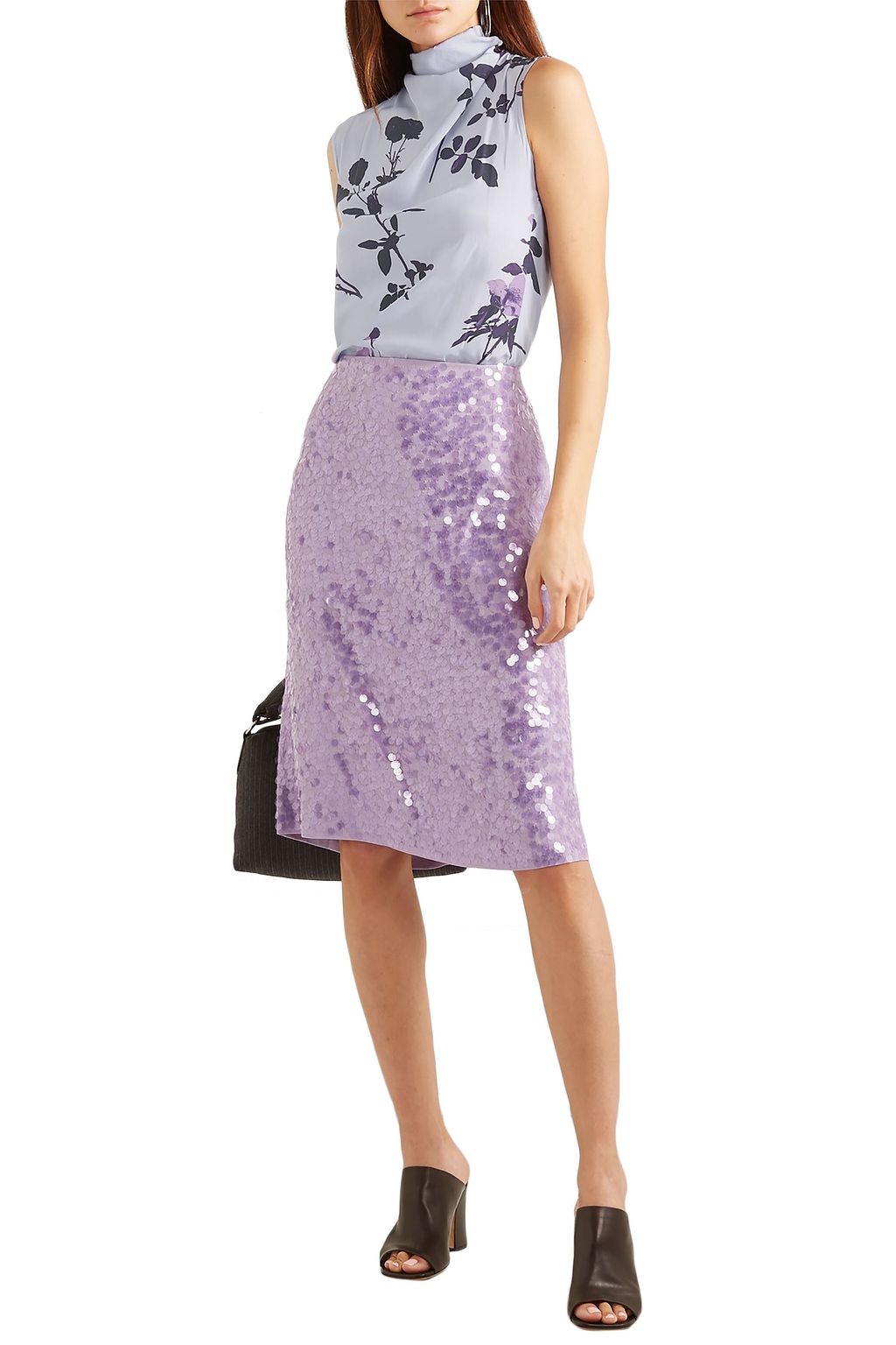 DRIES VAN NOTEN Chiara floral-print crepe top