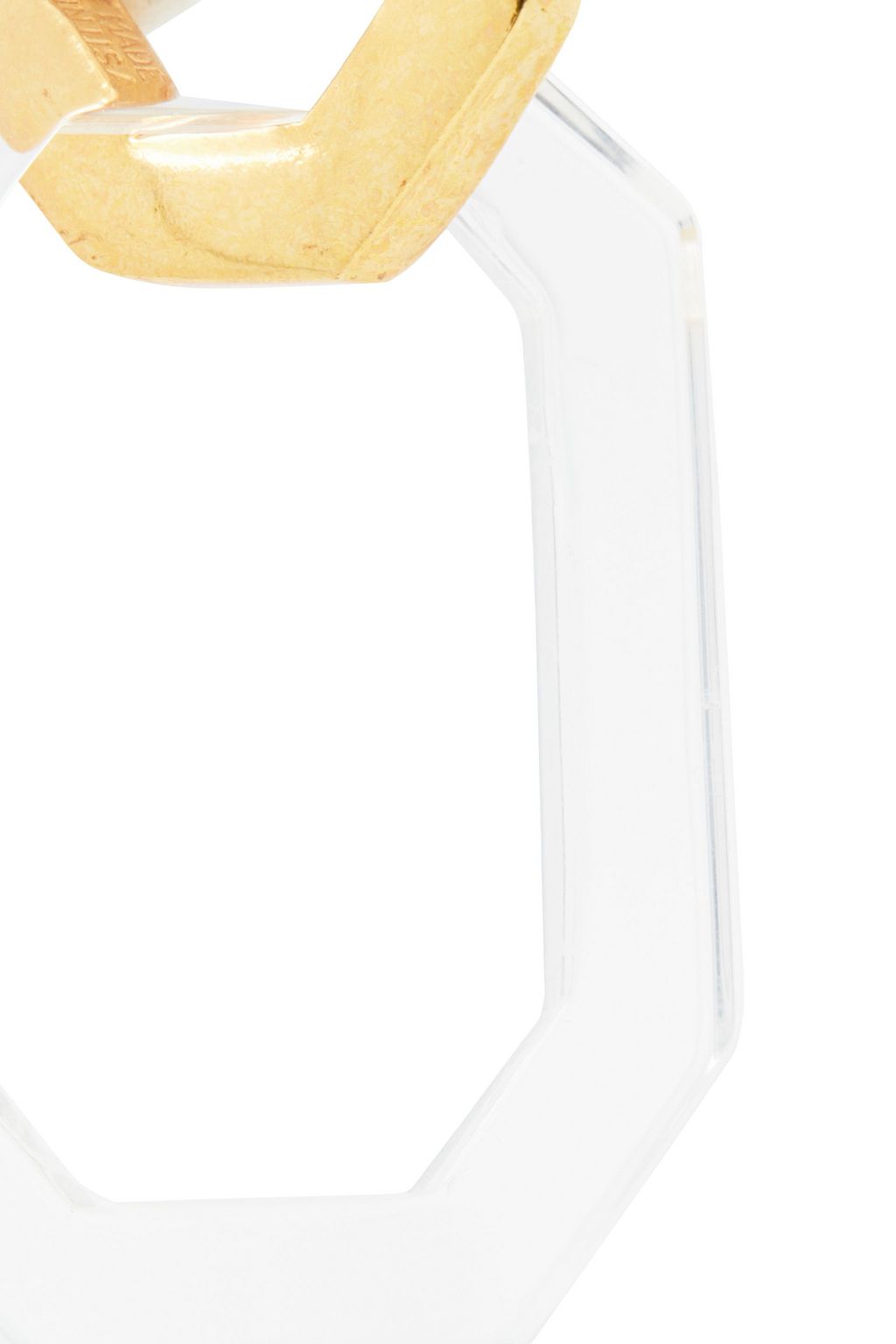 OSCAR DE LA RENTA Gold-tone quartz earrings