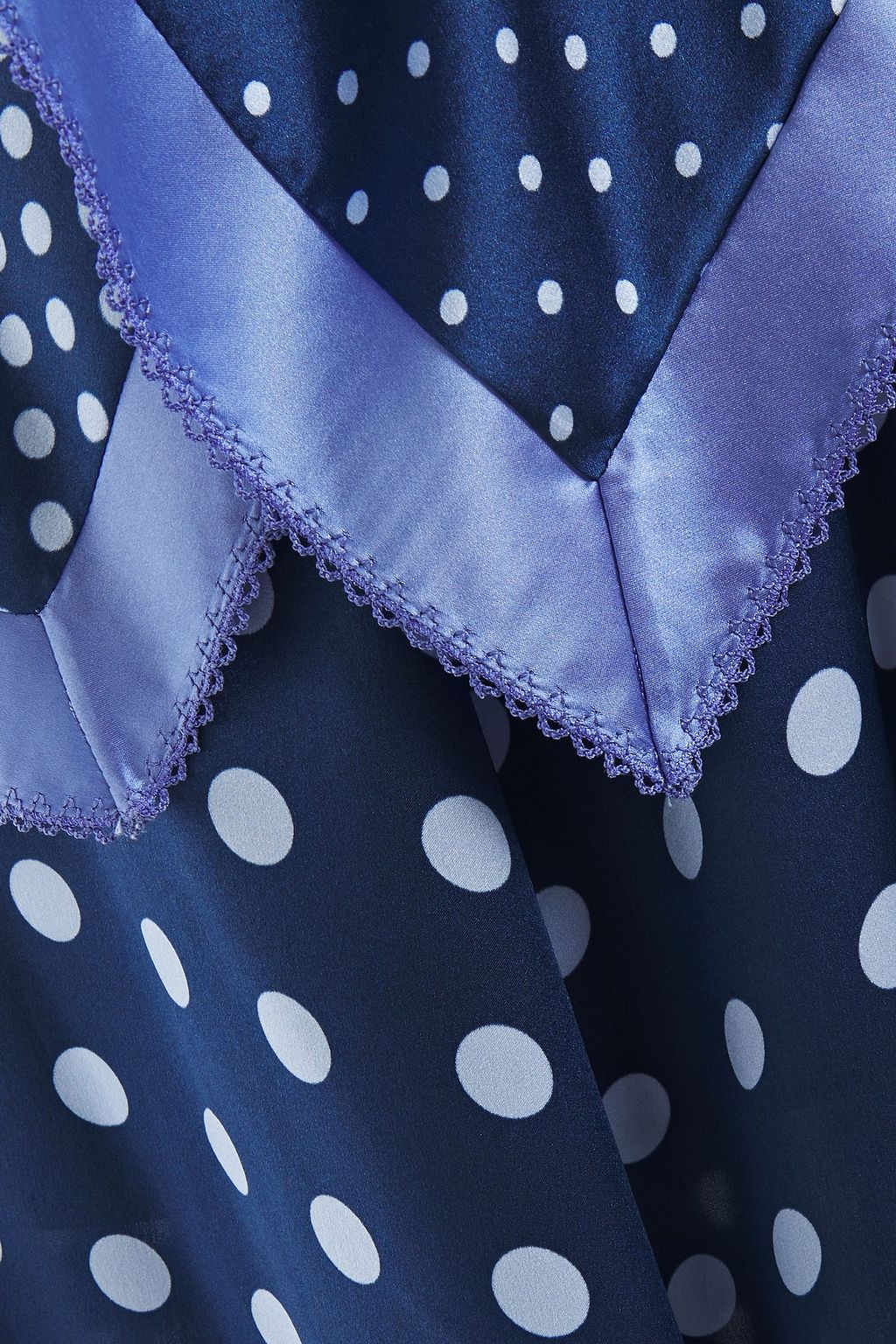 ALTUZARRA One-shoulder polka-dot silk-satin maxi dress