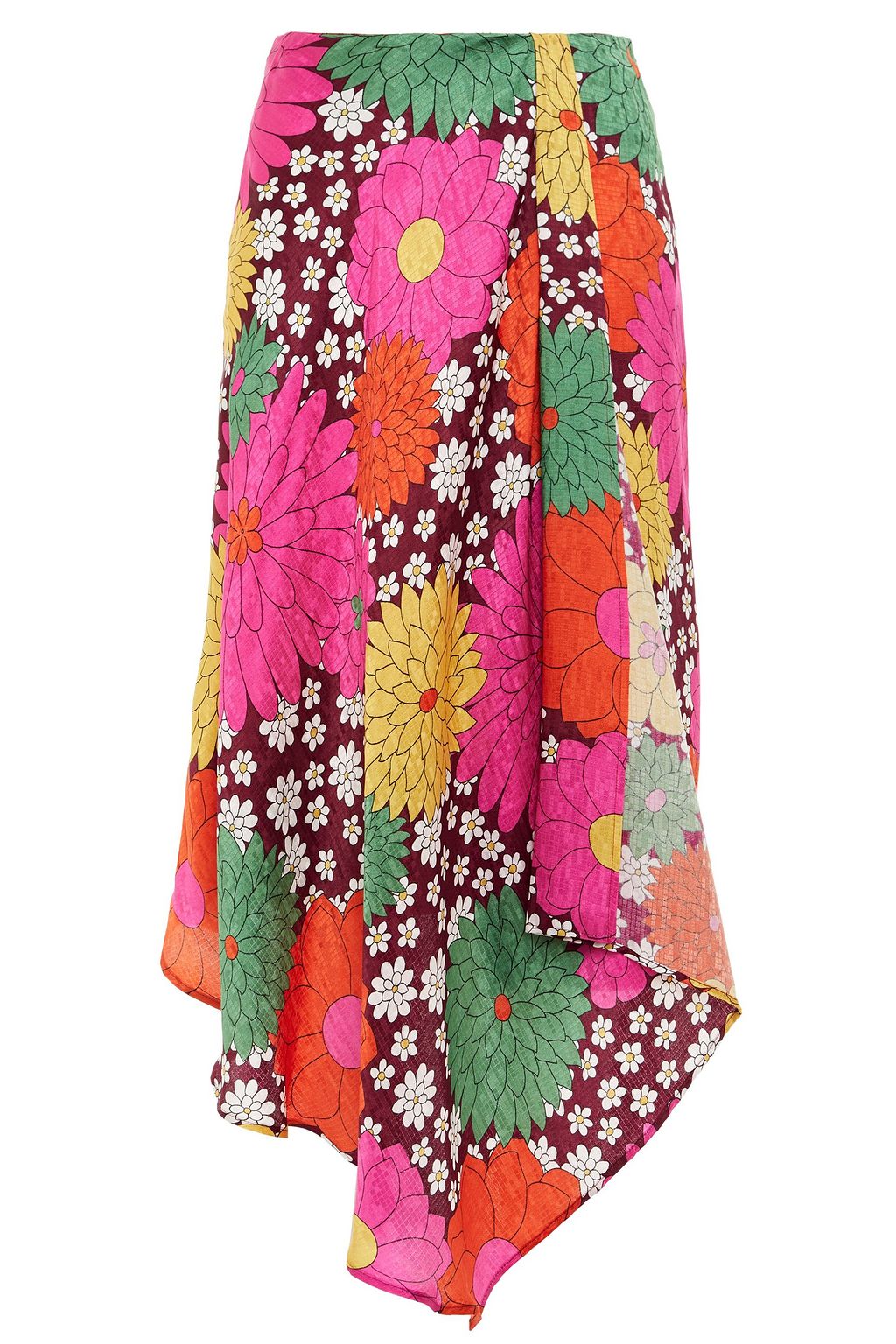silk jacquard skirt