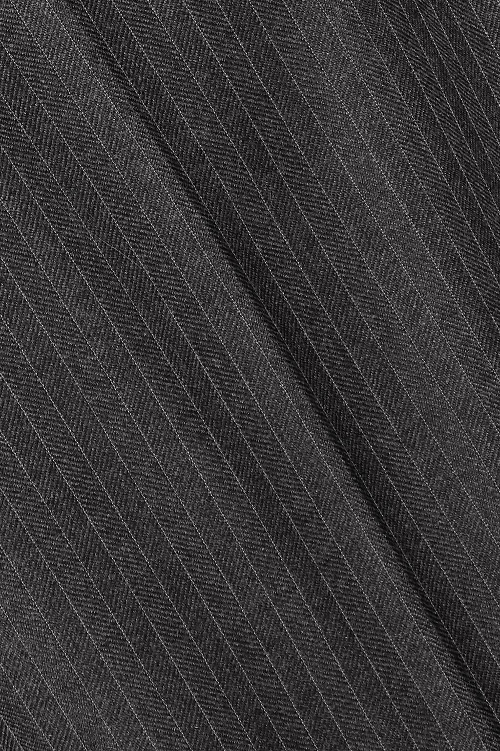 DRIES VAN NOTEN Poumas pinstriped wool tapered pants