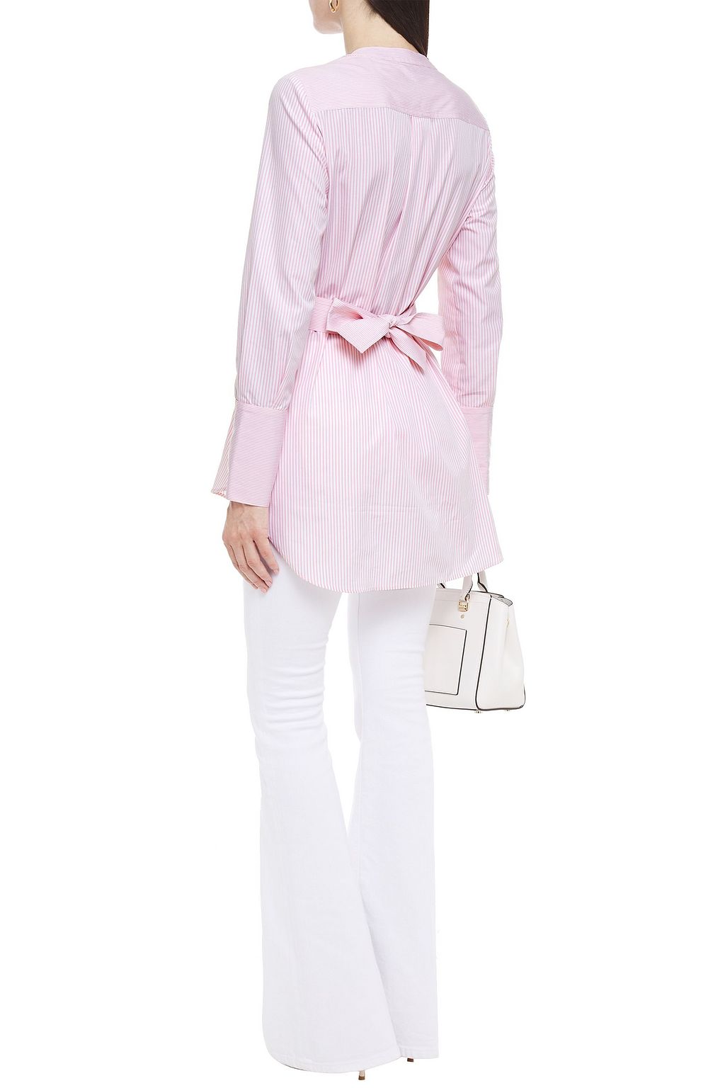 ALTUZARRA Striped cotton-poplin shirt