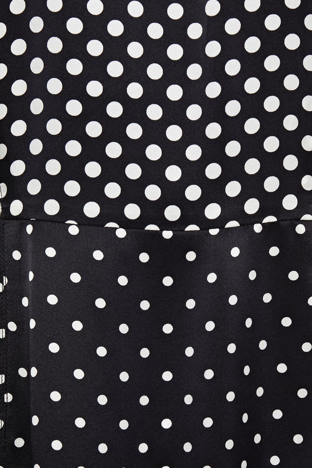 ALTUZARRA Ruffle-trimmed polka-dot silk-satin midi dress