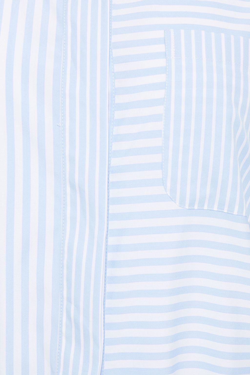 ALTUZARRA Belted striped cotton-poplin midi shirt dress