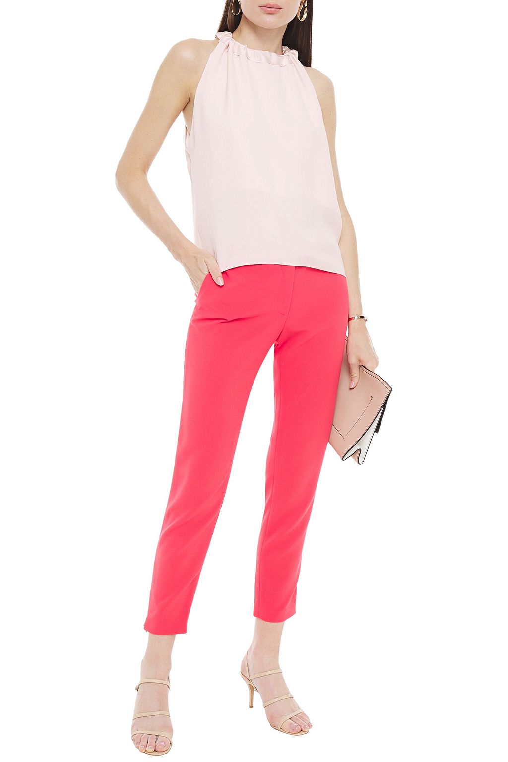 LES HÉROÏNES BY VANESSA COCCHIARO Gathered crepe top