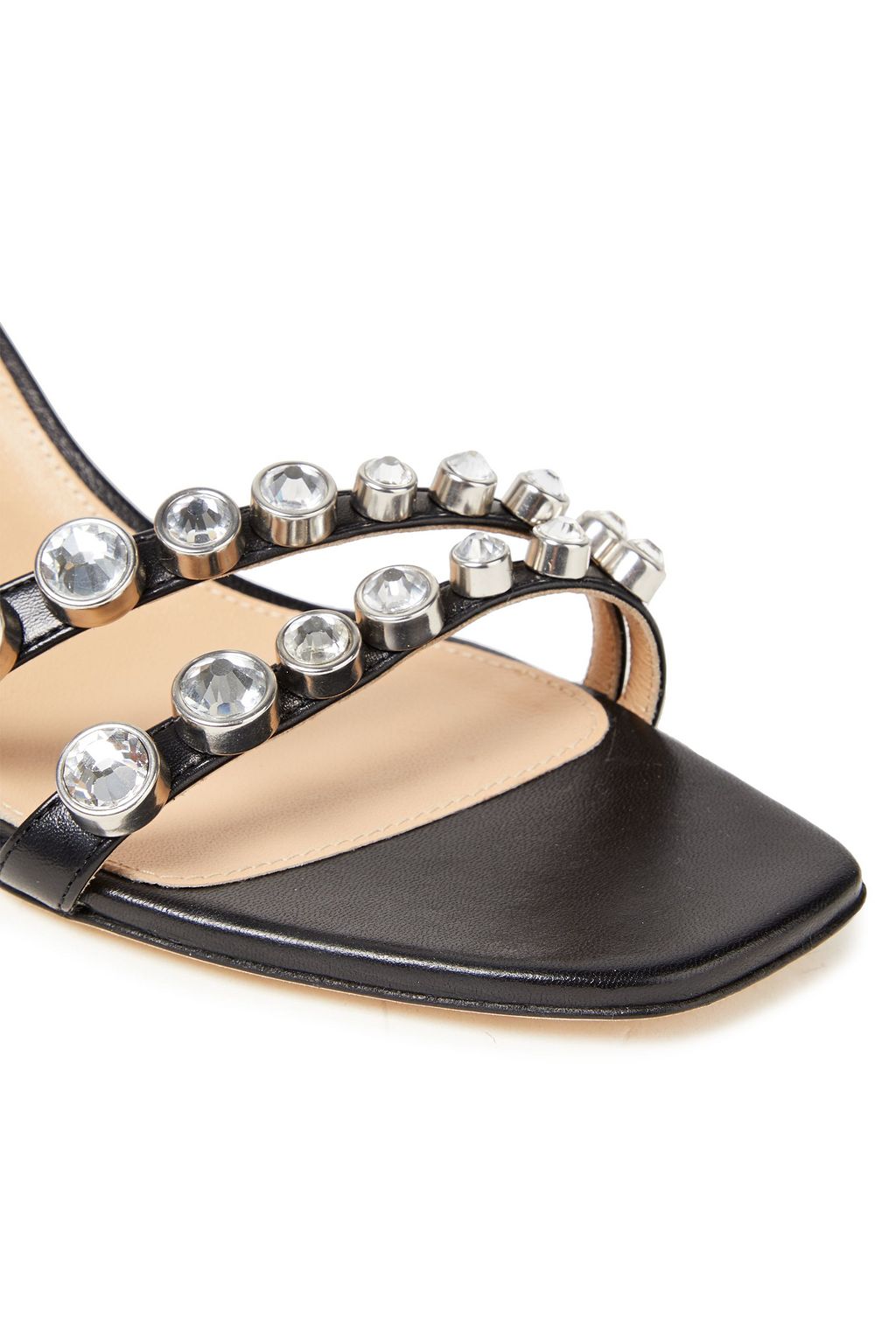 SERGIO ROSSI sr Milano 50 crystal-embellished leather sandals