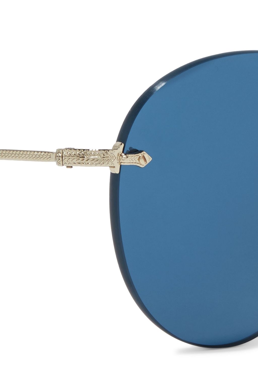 OLIVER PEOPLES Coliena round-frame gold-tone sunglasses