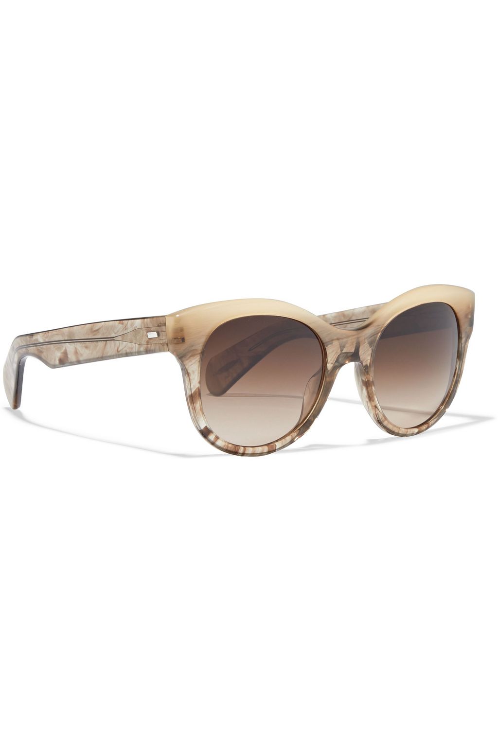 OLIVER PEOPLES Jacey cat-eye marbled acetate sunglasses