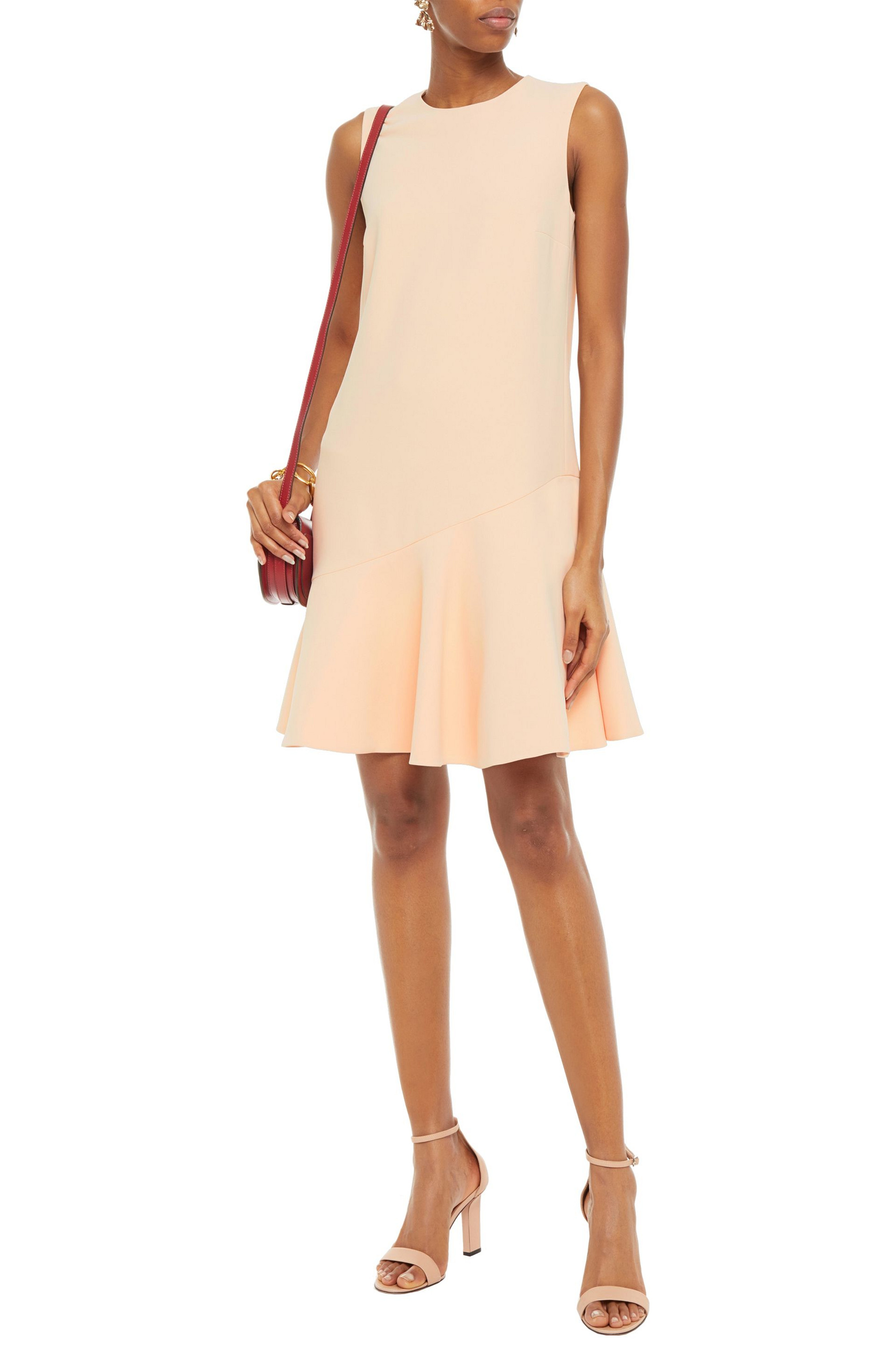 Victoria Victoria Beckham Fluted crepe mini dress
