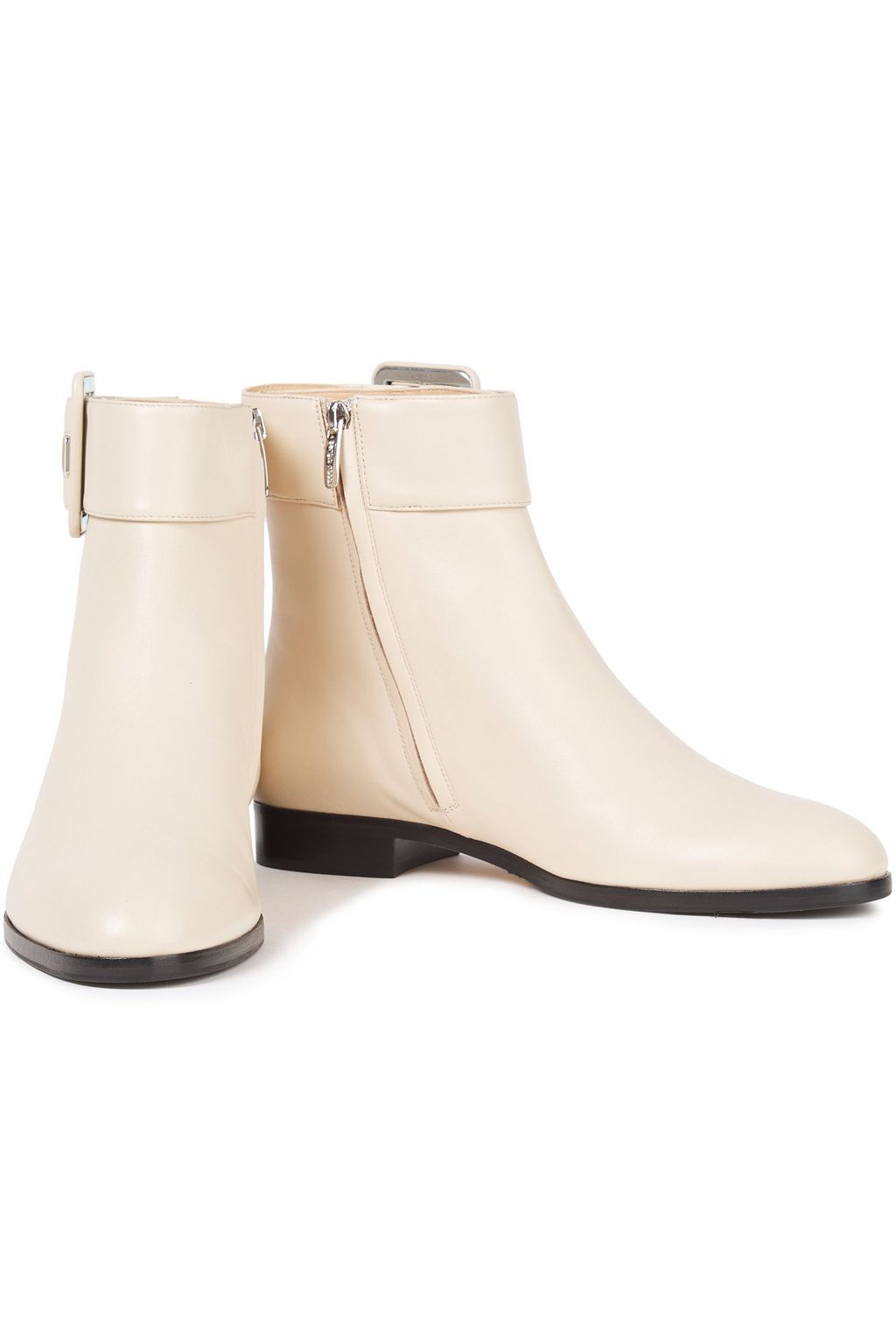 SERGIO ROSSI Mia buckled leather ankle boots