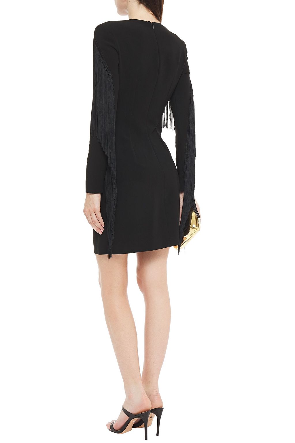 STELLA MCCARTNEY Fringed crepe mini dress