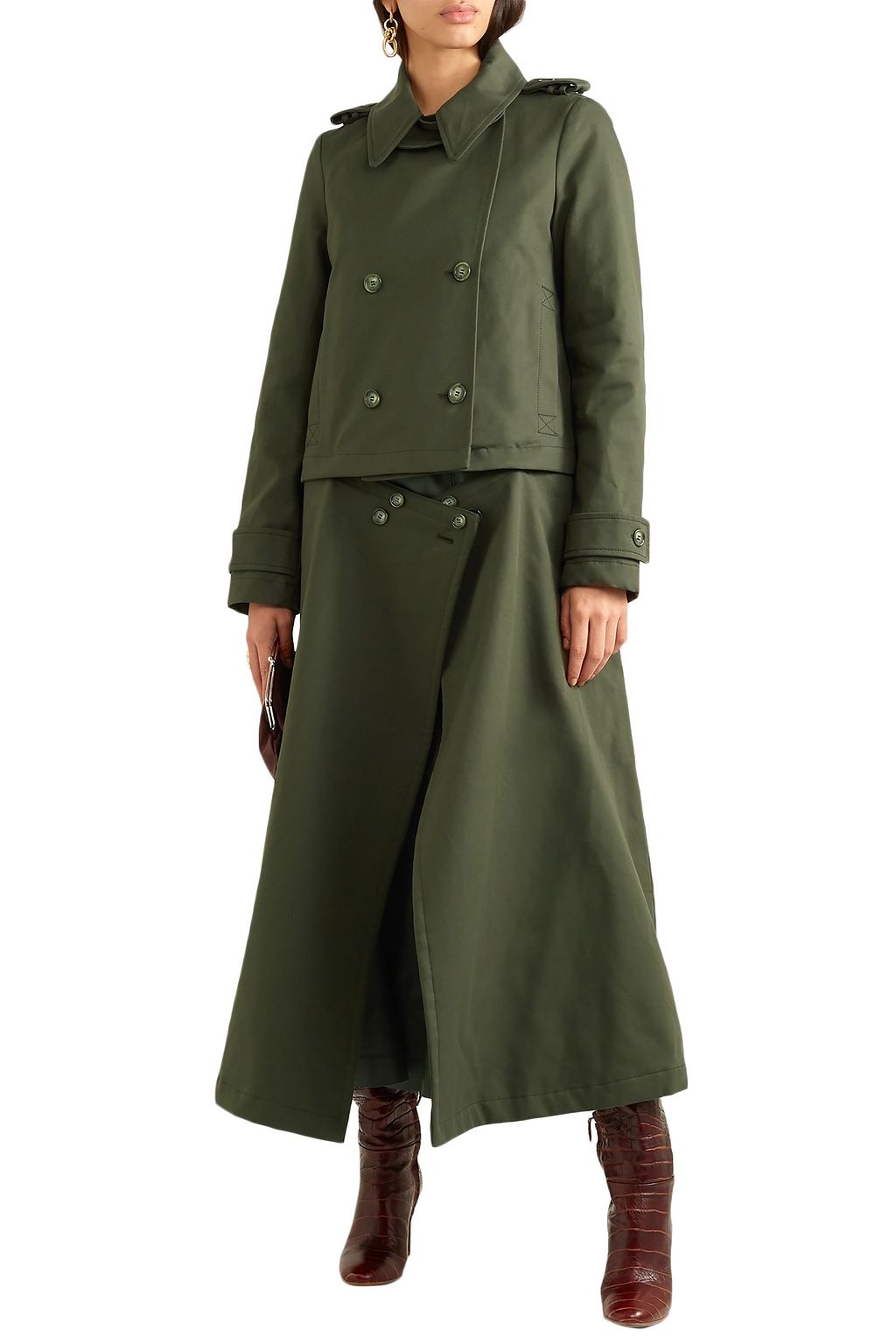 GABRIELA HEARST Gusev convertible cotton-gabardine trench coat