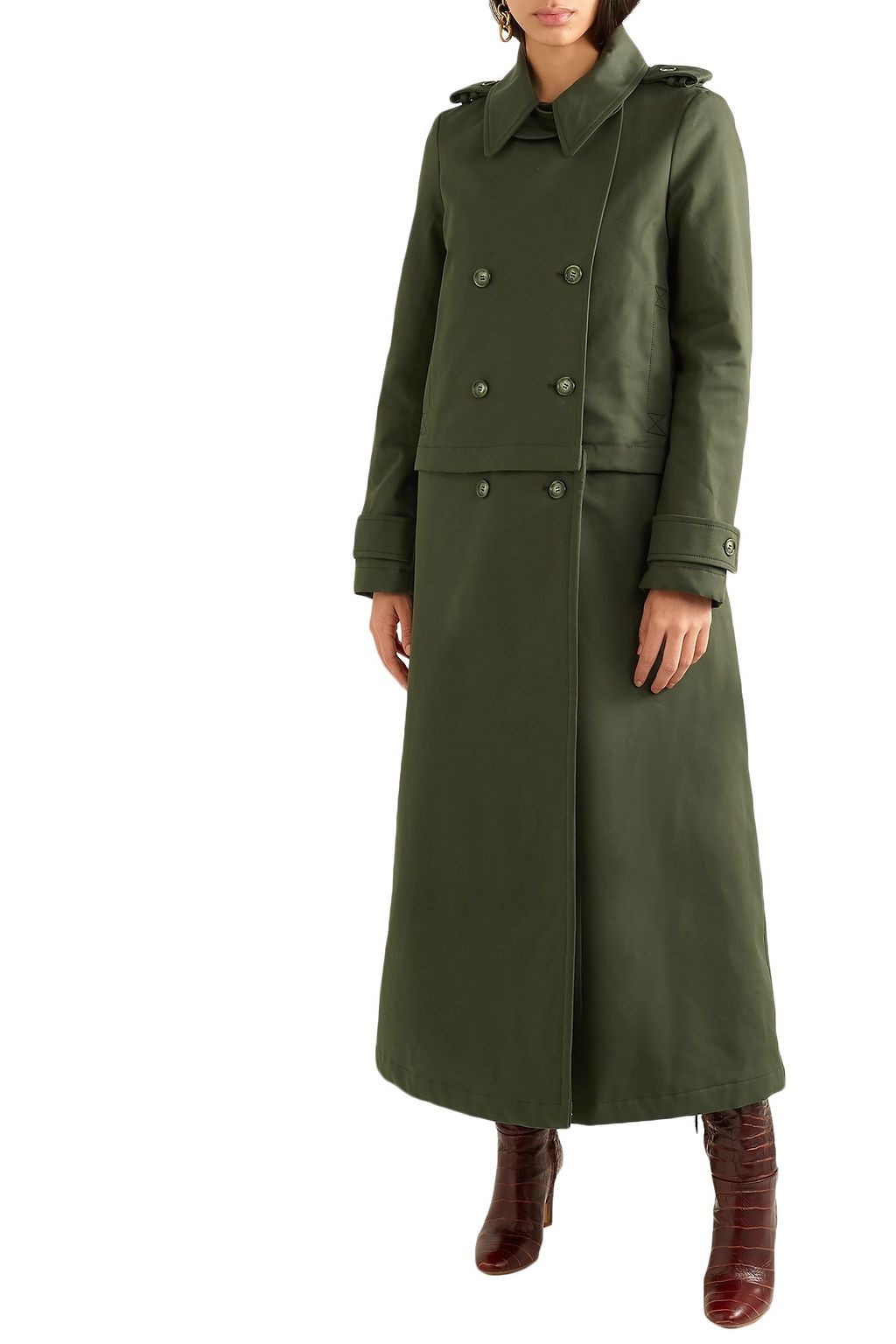 GABRIELA HEARST Gusev convertible cotton-gabardine trench coat