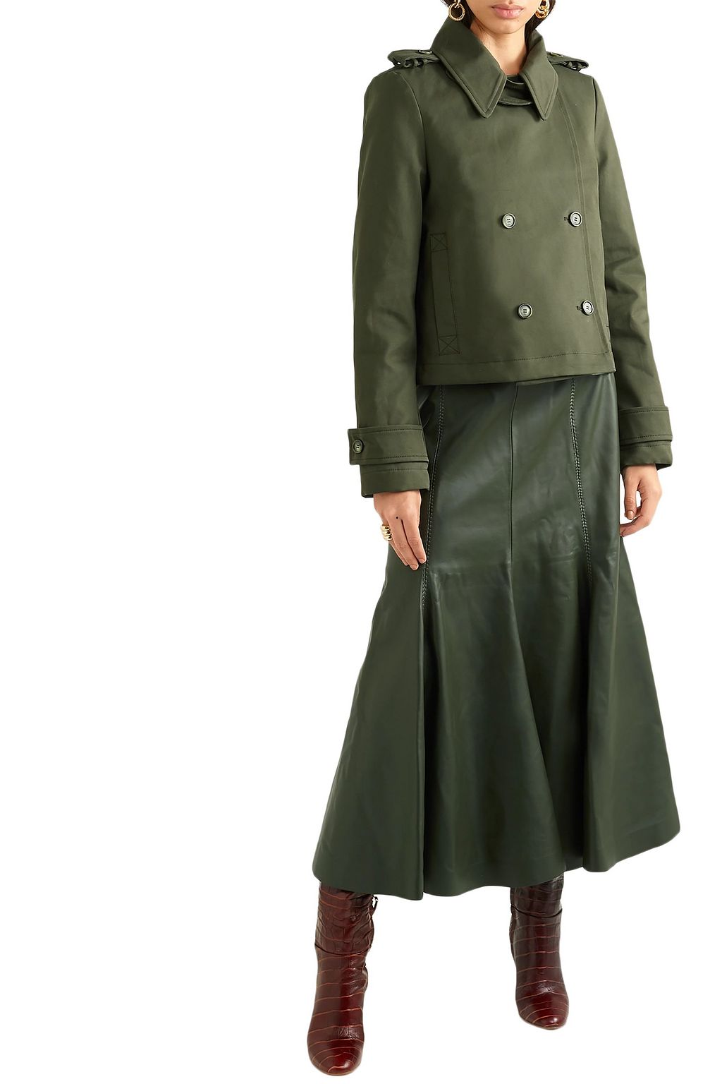GABRIELA HEARST Gusev convertible cotton-gabardine trench coat