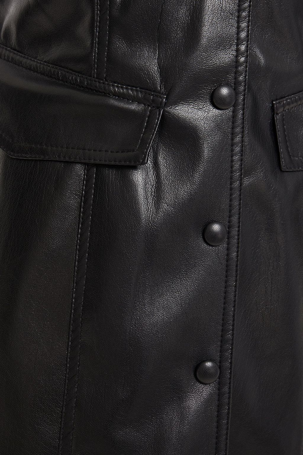NANUSHKA Menphi vegan leather mini dress