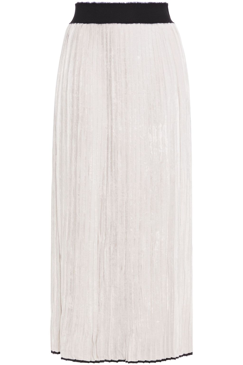 velvet midi skirt