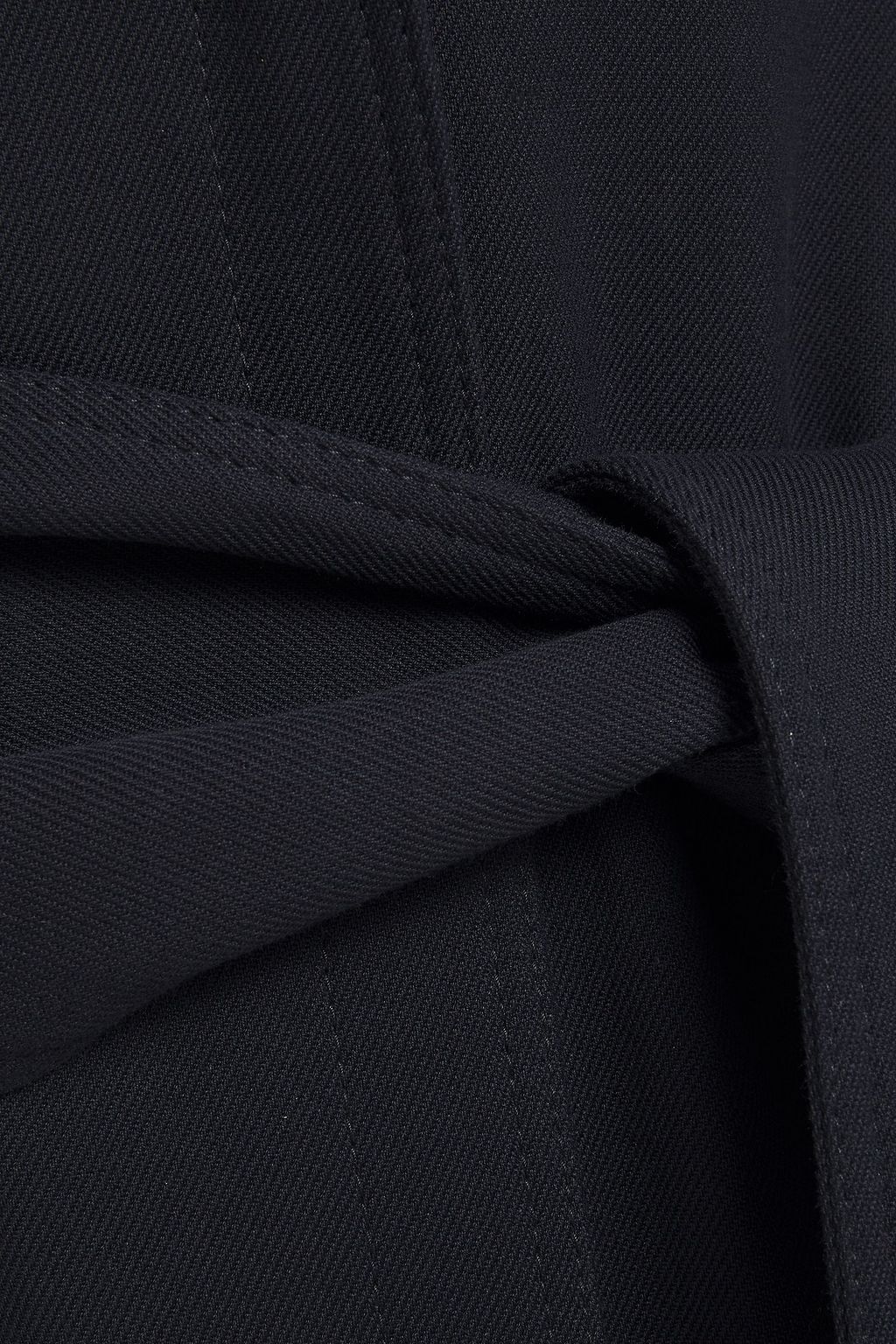 VICTORIA, VICTORIA BECKHAM Belted cotton-blend twill coat