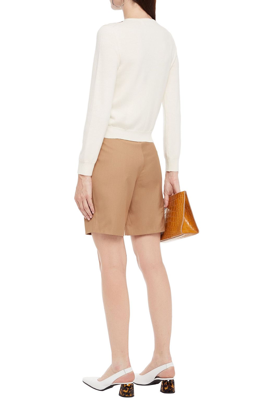 OSCAR DE LA RENTA Embroidered wool cardigan