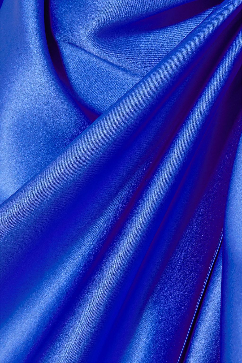 BERNADETTE Judy cape-effect stretch-silk satin mini dress