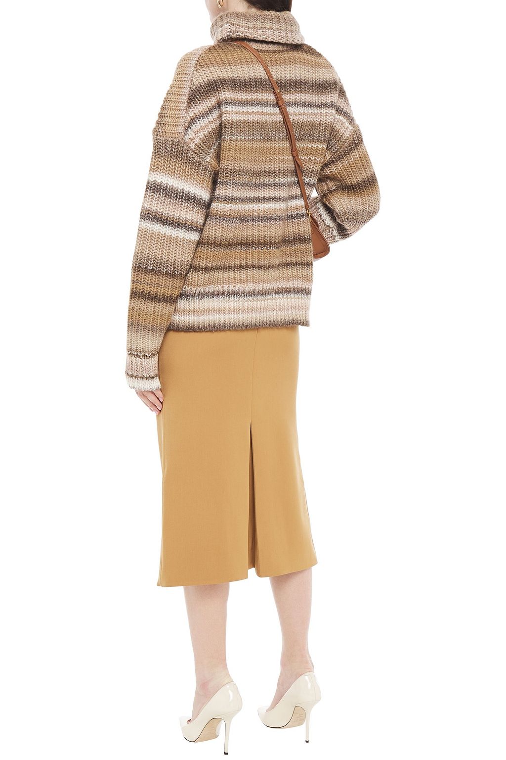 ALTUZARRA Kelley striped wool-blend turtleneck sweater