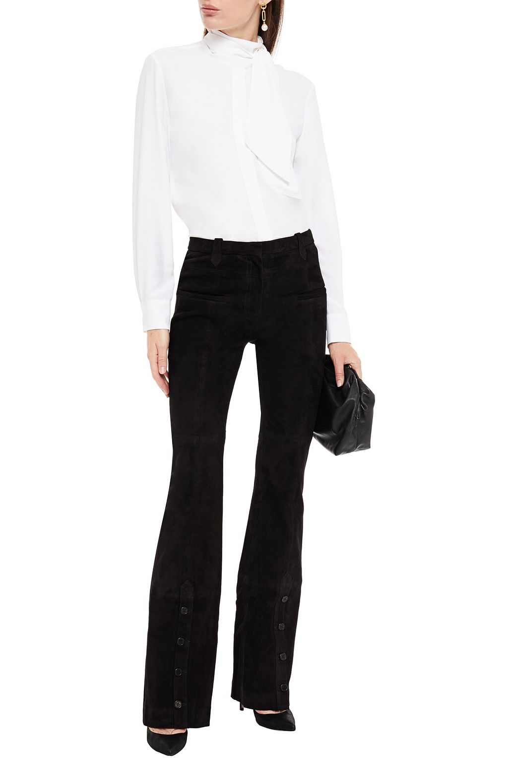 ALTUZARRA Suede flared pants